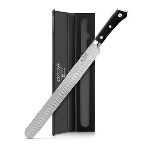 Cutluxe Slicing Carving Knife - 12" Brisket Knife, Meat Cutting and BBQ Knife